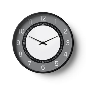 Classic Wall Clock – Grey Dual-Ring Modern Dial | KLOK KLOK