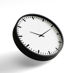 Classic Wall Clock – Minimalist Bar Index White Dial | KLOK KLOK