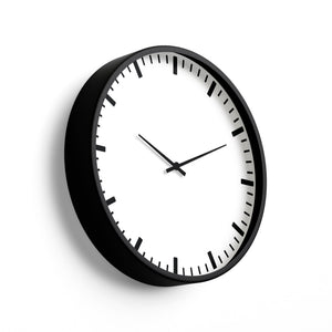 Classic Wall Clock – Minimalist Bar Index White Dial | KLOK KLOK