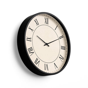 Classic Wall Clock – Vintage Roman Beige Dial | KLOK KLOK