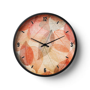 Floral Wall Clock – Autumn Leaf Essence | KLOK KLOK