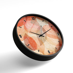 Floral Wall Clock – Autumn Leaf Essence | KLOK KLOK