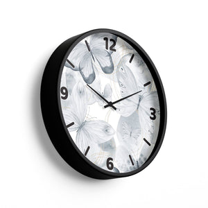 Floral Wall Clock – Butterfly Whisper Edition | KLOK KLOK