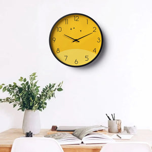 Sunrise Minimal Classic Wall Clock – Yellow Horizon | KLOK KLOK
