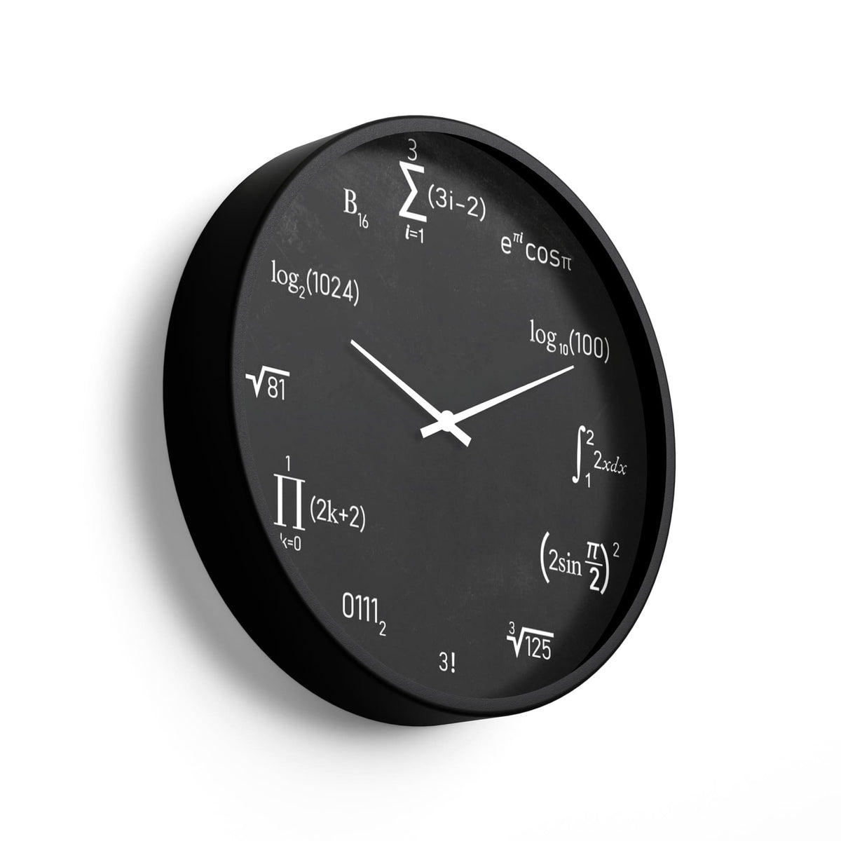 Math Clock Advanced Advanced Mathematics Formula Wall Clock – Black Math Geek Clock – KLOK