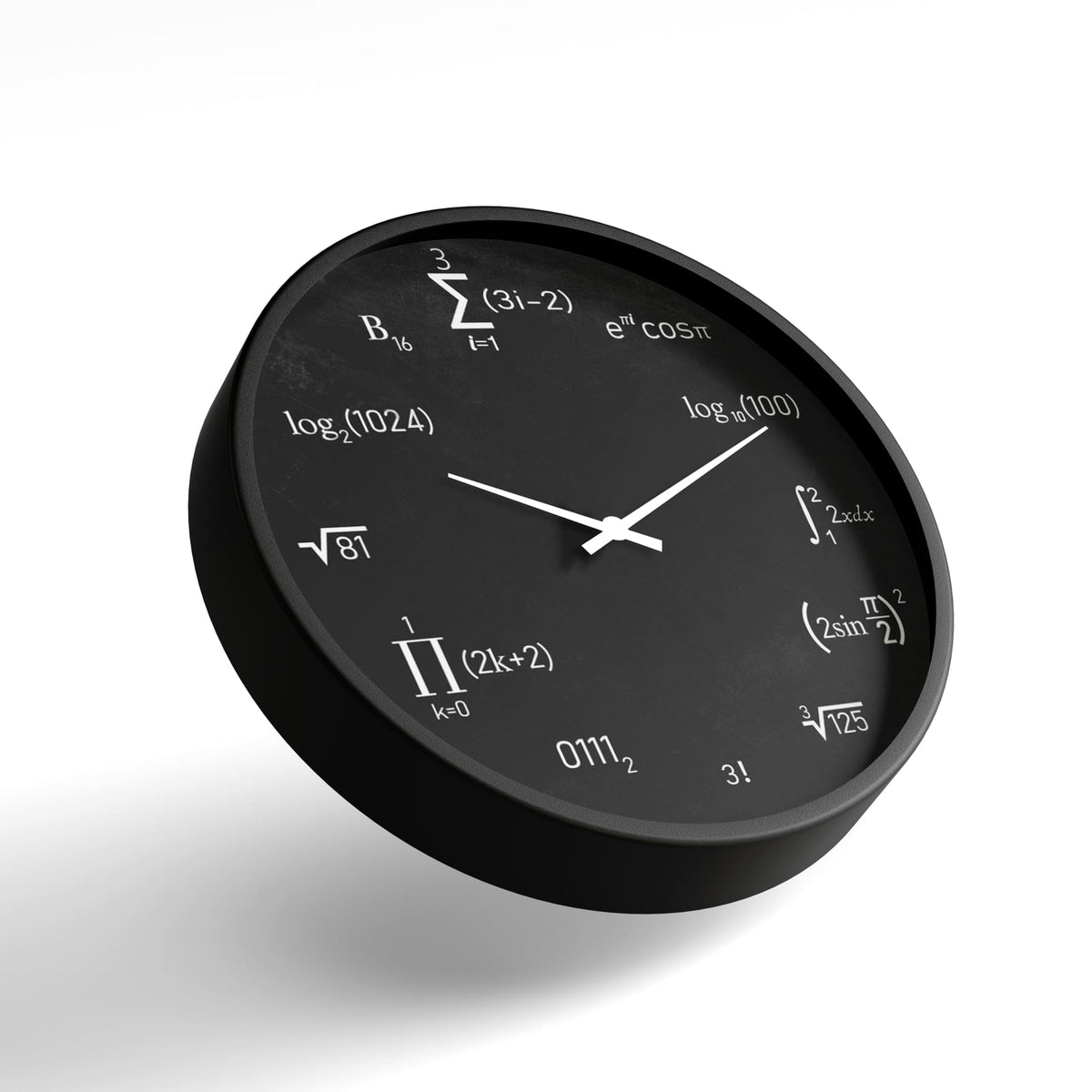 Math Clock Advanced Advanced Mathematics Formula Wall Clock – Black Math Geek Clock – KLOK