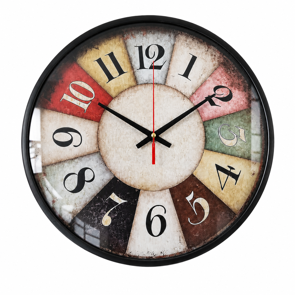 Classic Wall Clock – Vintage Multicolor Dial | KLOK