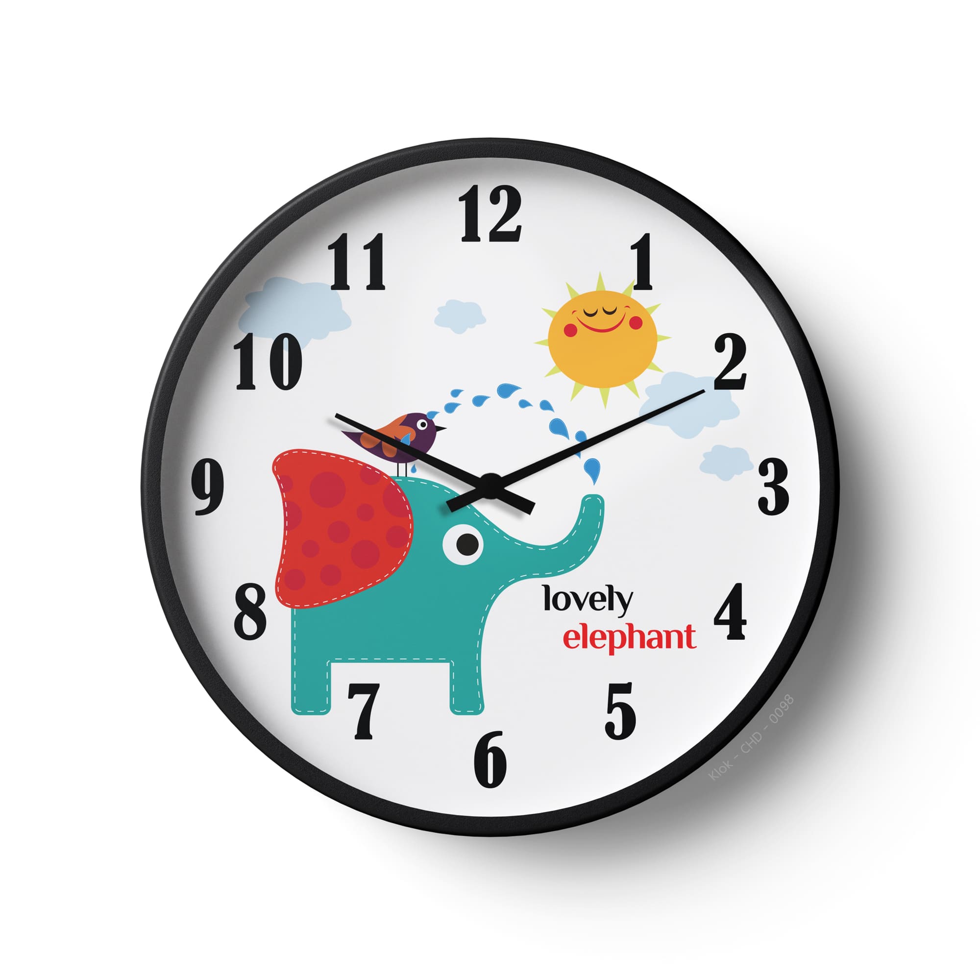 Children Wall Clock – Lovely Elephant Edition | KLOK