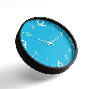 Classic Wall Clock – Aqua Blue Bold Dial | KLOK KLOK