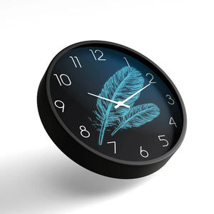 Classic Wall Clock – Blue Feather Art Dial | KLOK KLOK