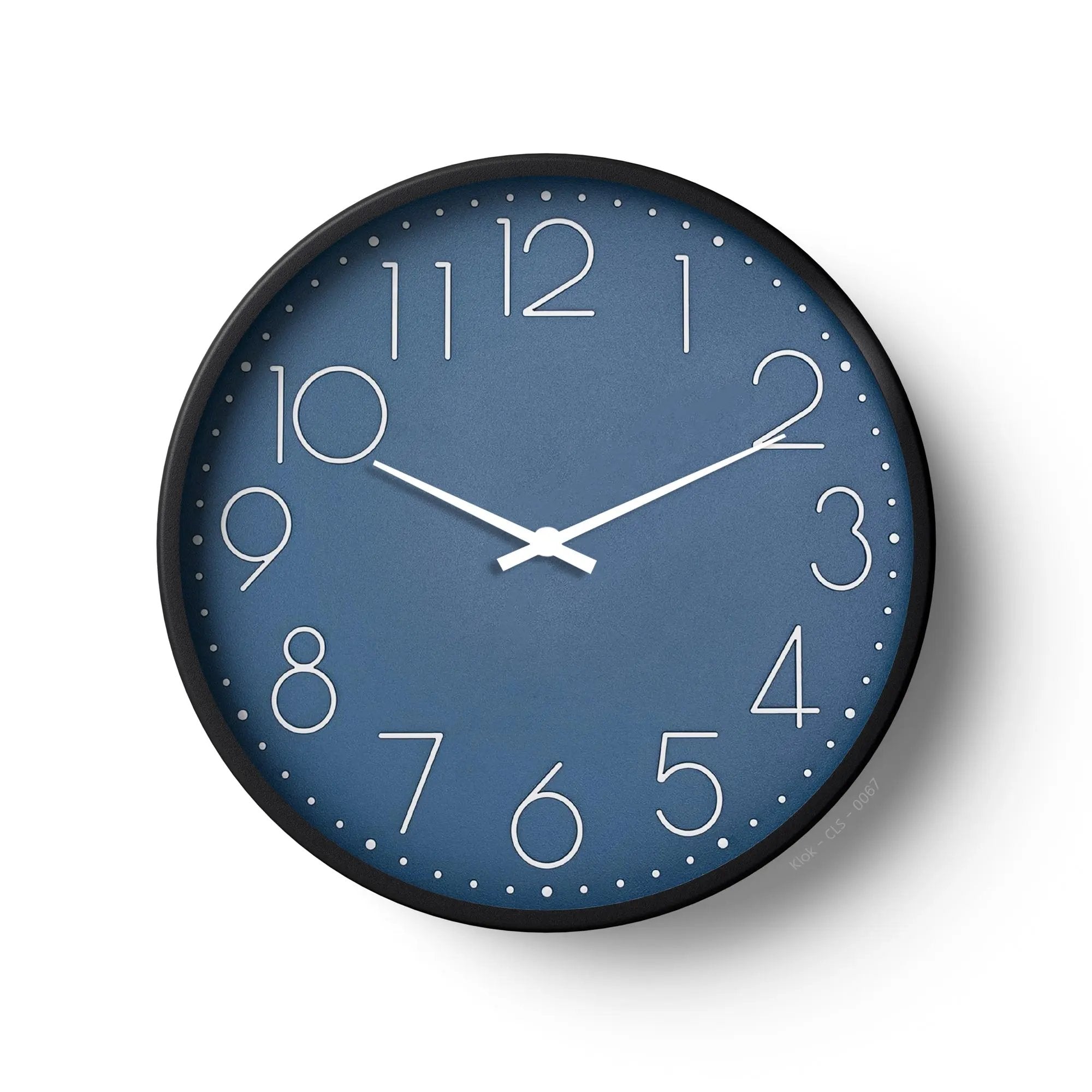 Classic Wall Clock – Deep Blue Minimal Dial | KLOK KLOK