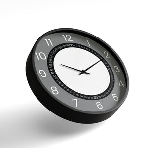 Classic Wall Clock – Grey Dual-Ring Modern Dial | KLOK KLOK