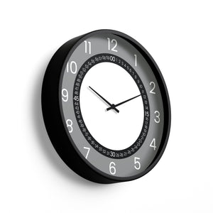 Classic Wall Clock – Grey Dual-Ring Modern Dial | KLOK KLOK