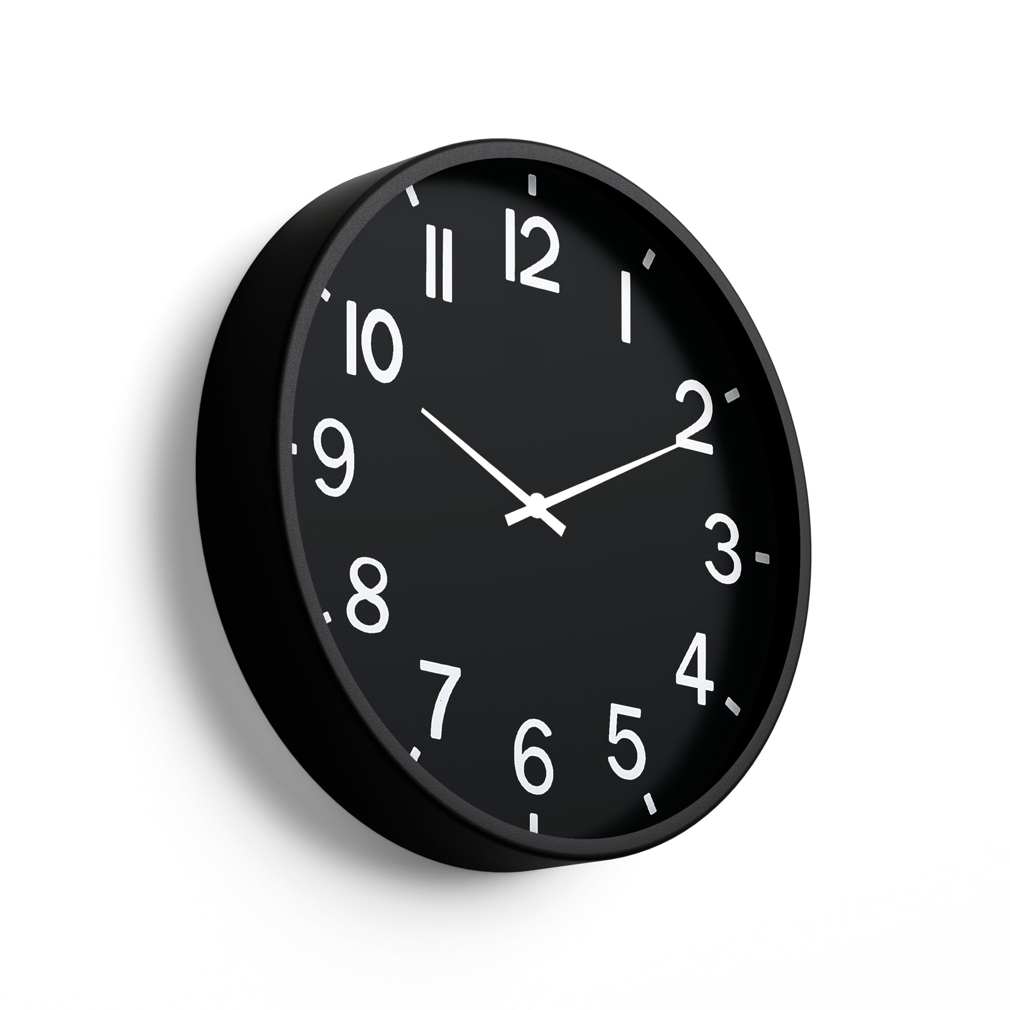 Classic Wall Clock – Matte Black Minimal Dial | KLOK KLOK