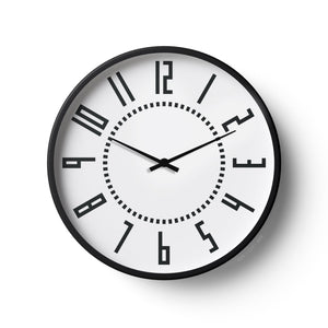 Classic Wall Clock – Modern Geometric Numeric White Dial | KLOK KLOK