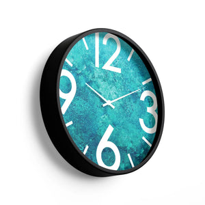 Classic Wall Clock – Ocean Texture Blue Dial | KLOK KLOK
