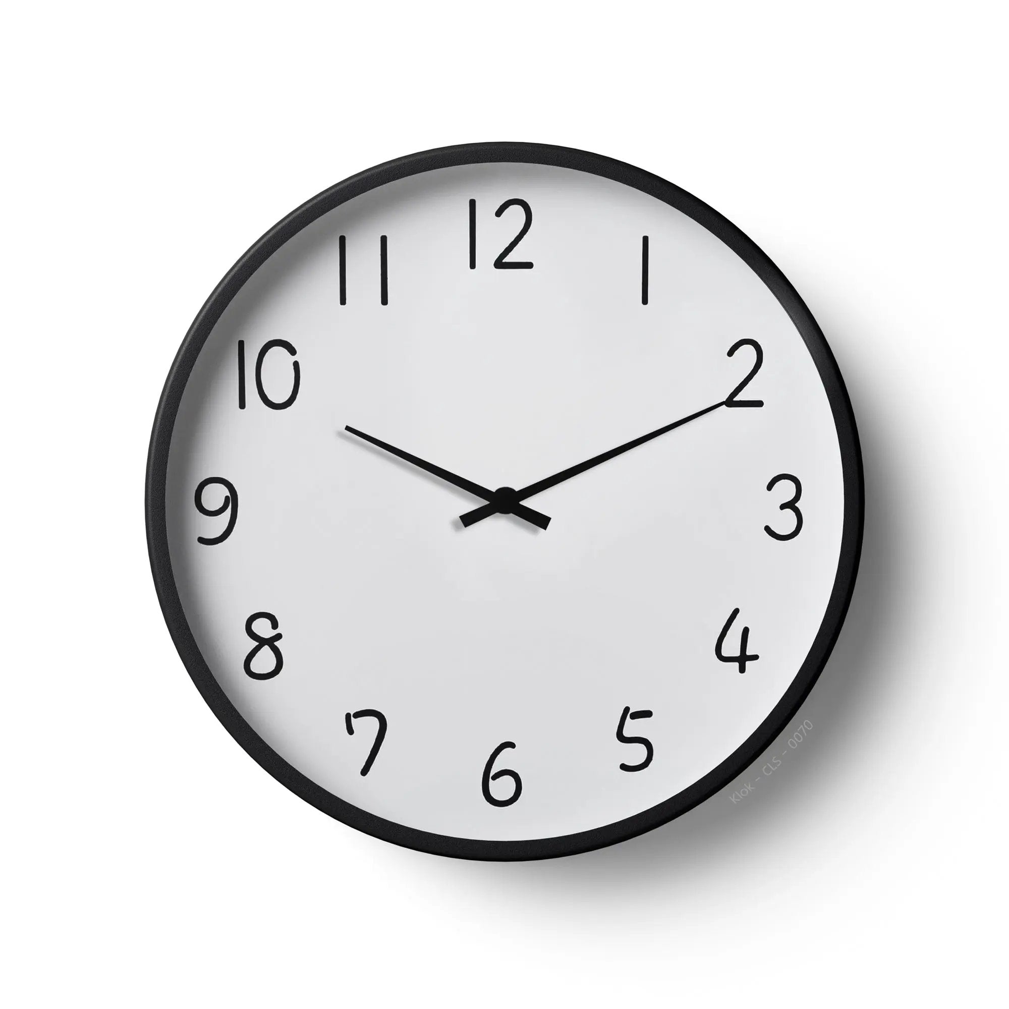 classic-wall-clock-pure-white-modern-dial-klok – KLOK