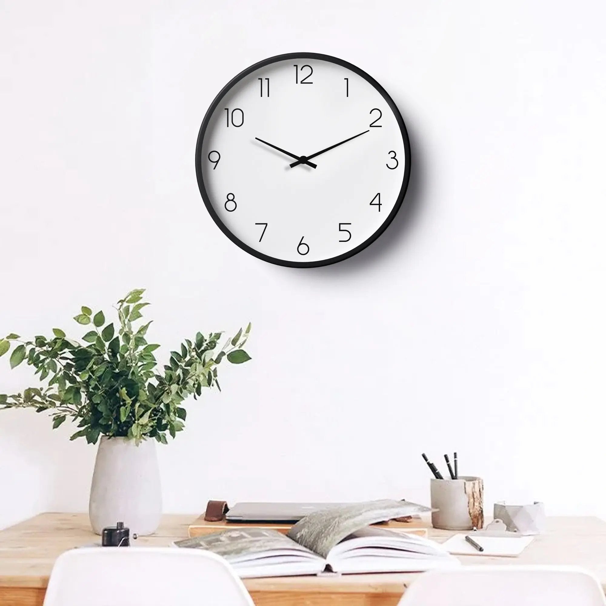 Classic Wall Clock – White Minimal Dial | KLOK KLOK
