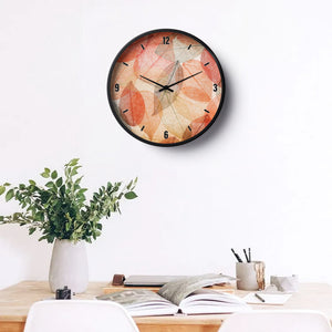 Floral Wall Clock – Autumn Leaf Essence | KLOK KLOK