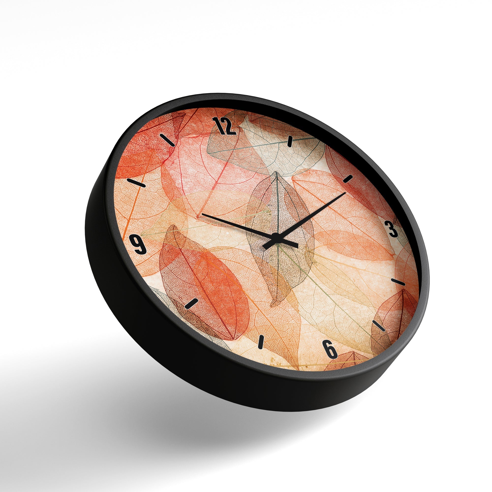 Floral Wall Clock – Autumn Leaf Essence | KLOK KLOK