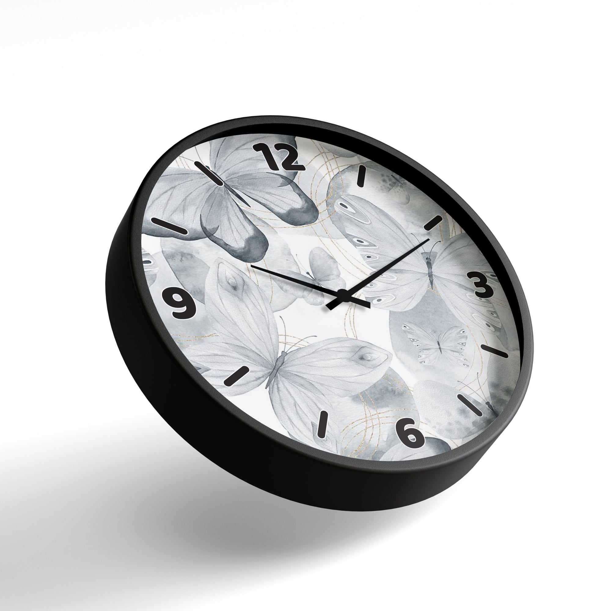 Floral Wall Clock – Butterfly Whisper Edition | KLOK KLOK
