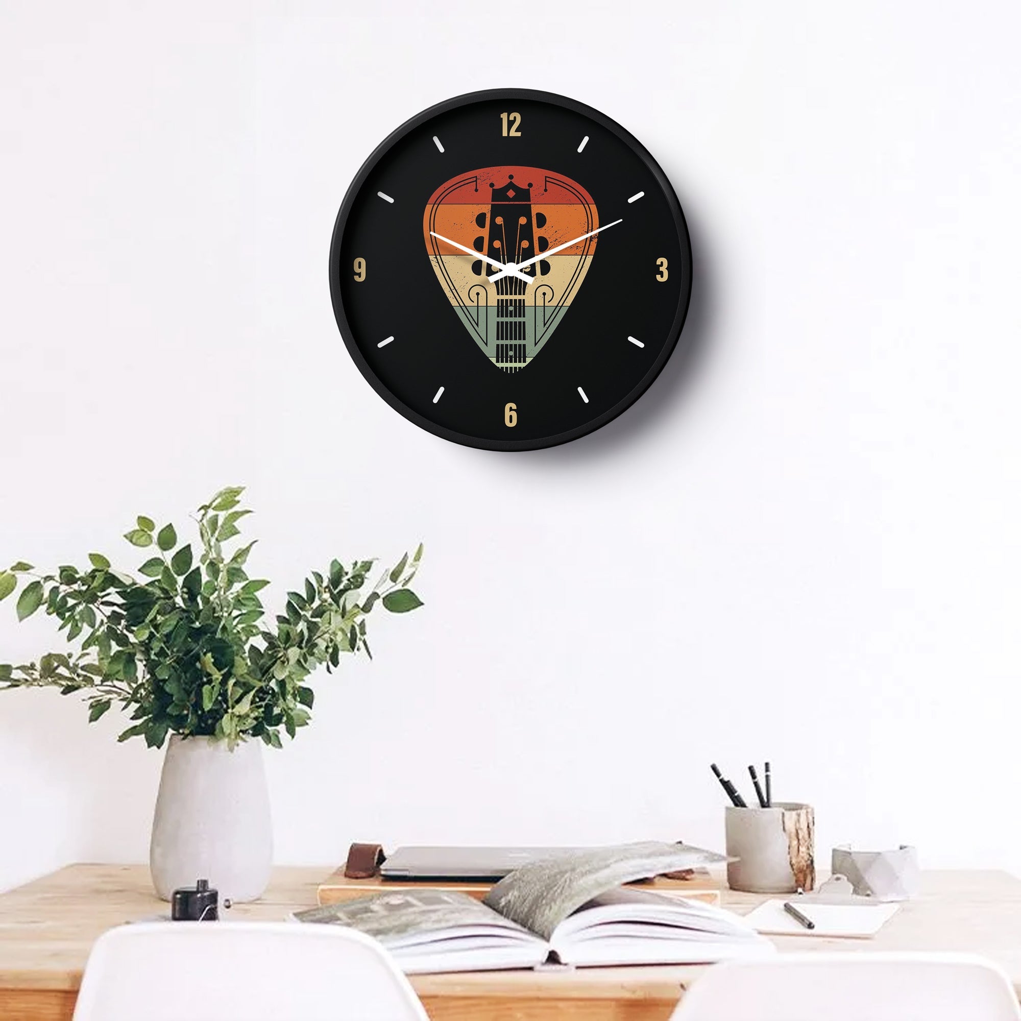Music Wall Clock – Guitar Vibe Edition | KLOK KLOK
