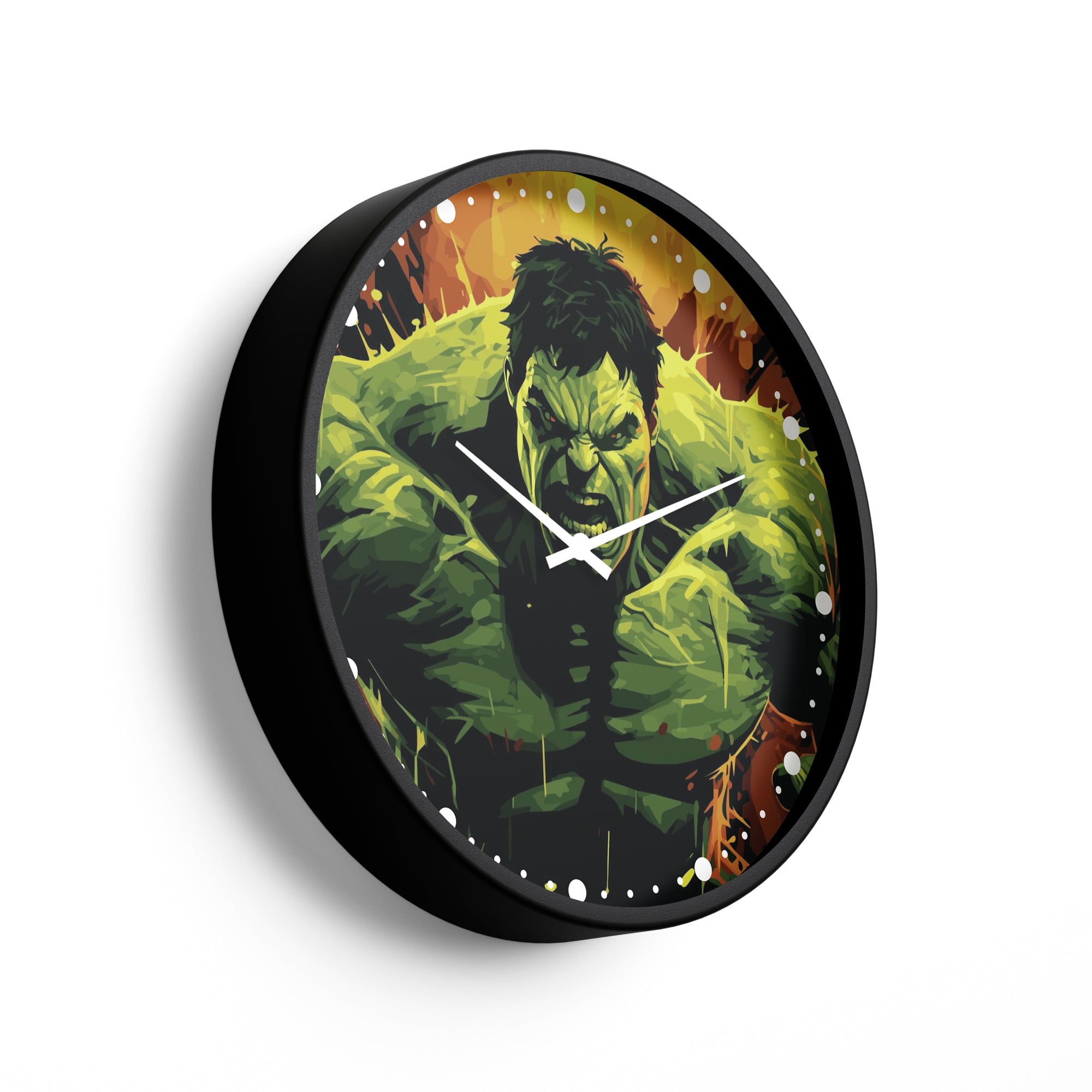 Super Hero Wall Clock – Green Rage Power Edition | KLOK KLOK