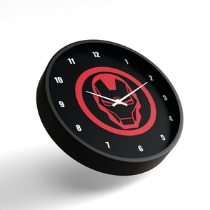 Super Hero Wall Clock – Tech Titan Red Core Edition | KLOK KLOK