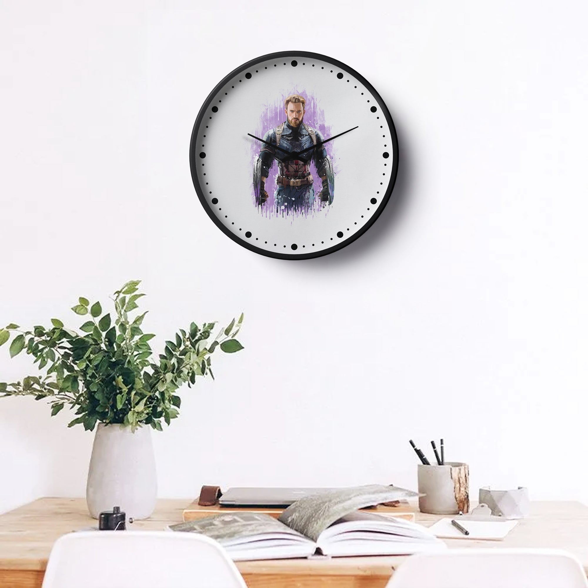 Super Hero Wall Clock – The Soldier’s Valor Edition | KLOK KLOK