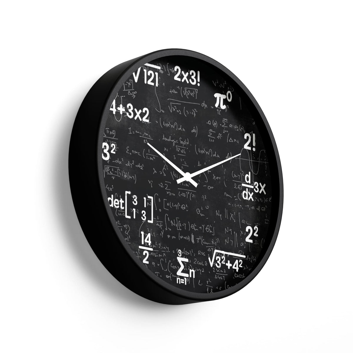For Math Address Clock Blackboard Mathematics Formula Wall Clock – Math Theme Wall Decor – KLOK