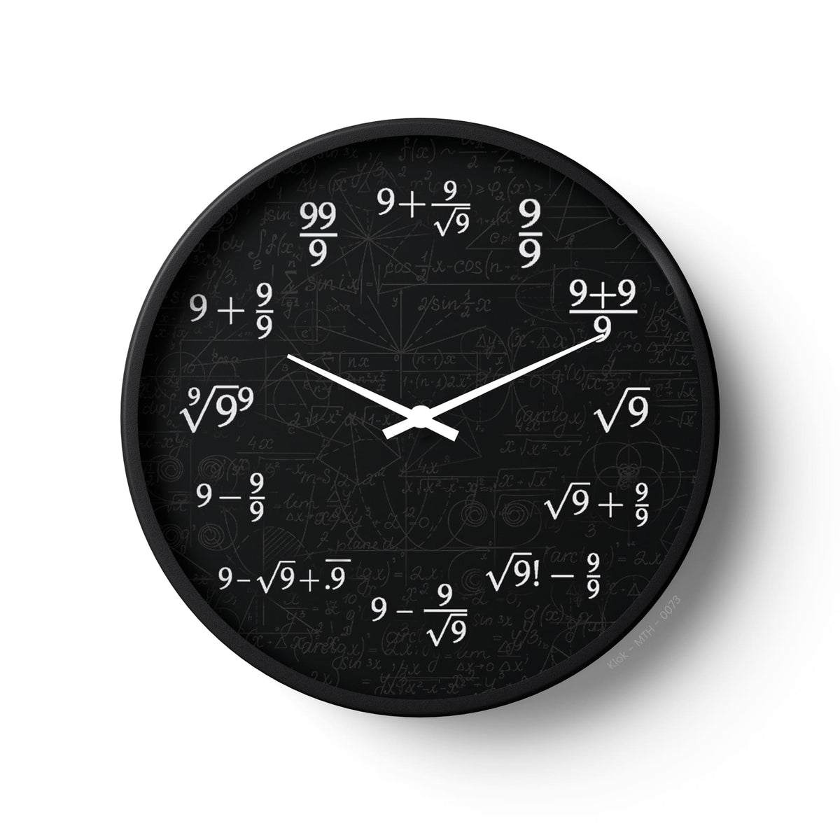 Mathematics Wall Clock – Creative Math Formula Design – KLOK