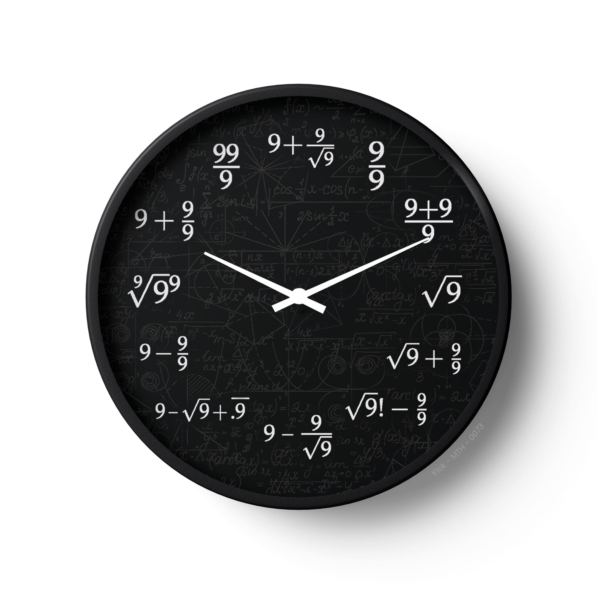 Mathematics Wall Clock – Creative Math Formula Design