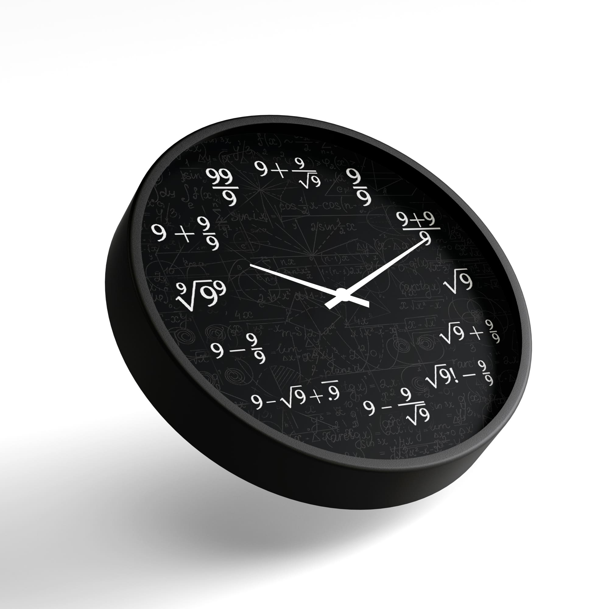 Math Cloco Mathematics Wall Clock – Creative Math Formula Design – KLOK
