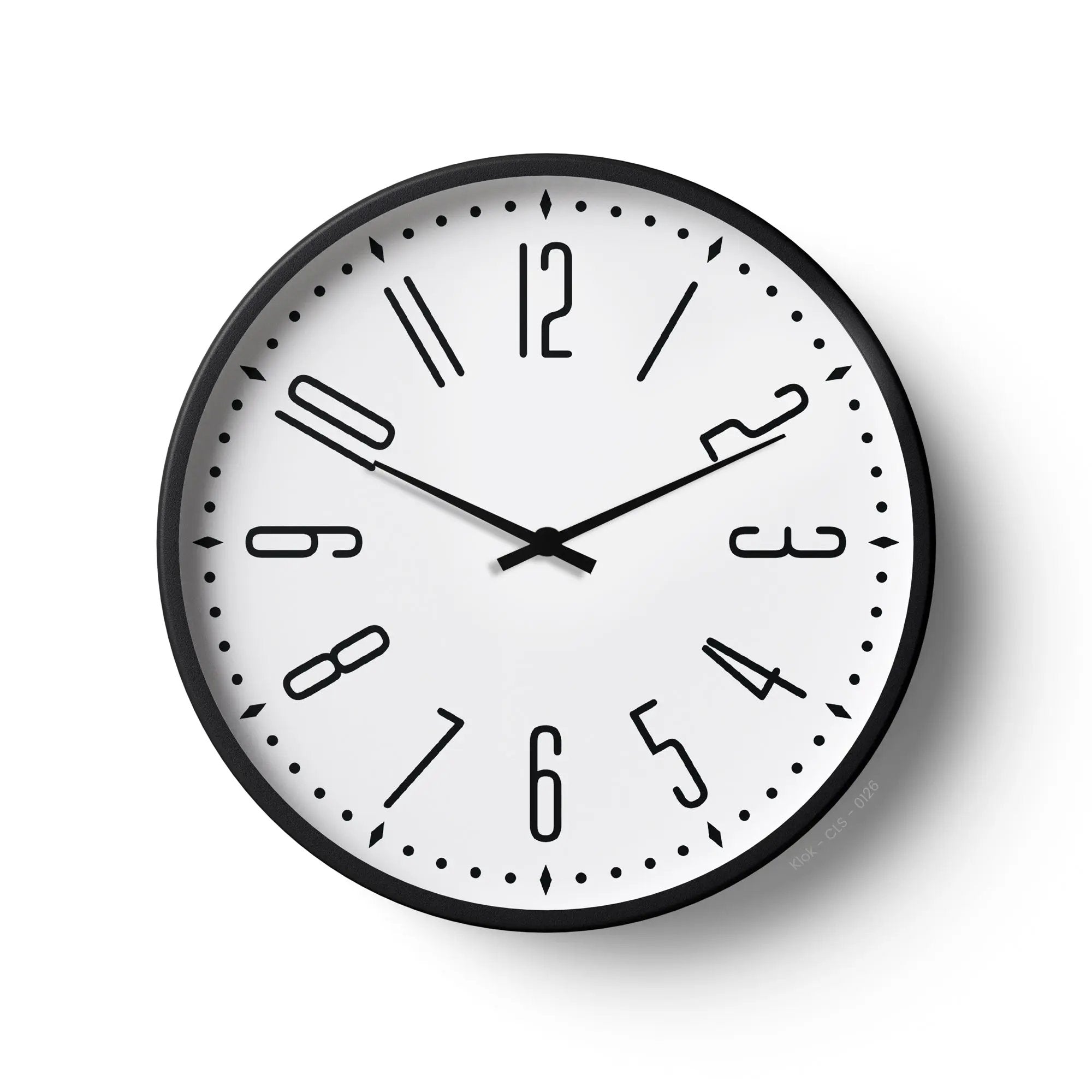 Modern Classic Wall Clock – White Minimal Dial | KLOK KLOK
