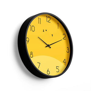 Sunrise Minimal Classic Wall Clock – Yellow Horizon | KLOK KLOK